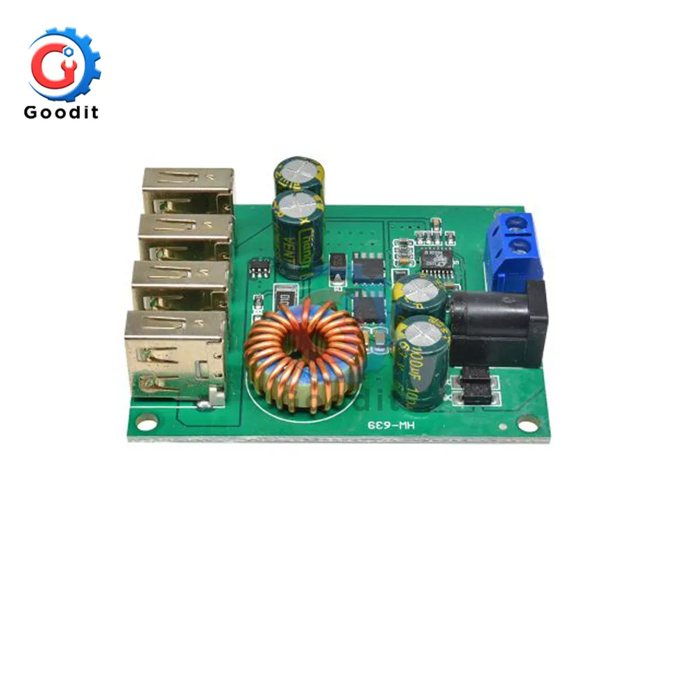 4 USB Ports Voltage Regulator Buck Converter 5A Volt Transformer Power Supply Module DC DC 9V 12V 24V 36V 48V 7-60V to 5V
4 USB Ports Voltage Regulator Buck Converter 5A Volt Transformer Power Supply Module DC DC 9V 12V 24V 36V 48V 7-60V to 5V