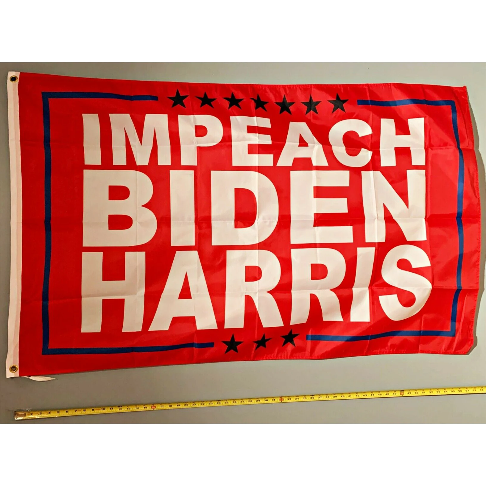 Flag 3 x 5 ft - 90cm x 150cm IMPEACH BIDEN HARRIS Flag High Quality Single Side Flag U.S.election Flag USA President
Flag 3 x 5 ft - 90cm x 150cm IMPEACH BIDEN HARRIS Flag High Quality Single Side Flag U.S.election Flag USA President