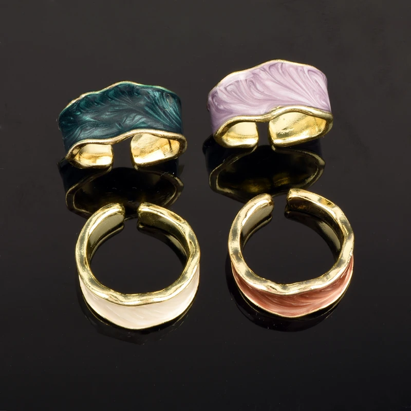 Personality Fashion Female Irregular Color Ring Enamel Glazed Open Ring Geometric Width Party Enamel Ring Jewelry
Personality Fashion Female Irregular Color Ring Enamel Glazed Open Ring Geometric Width Party Enamel Ring Jewelry