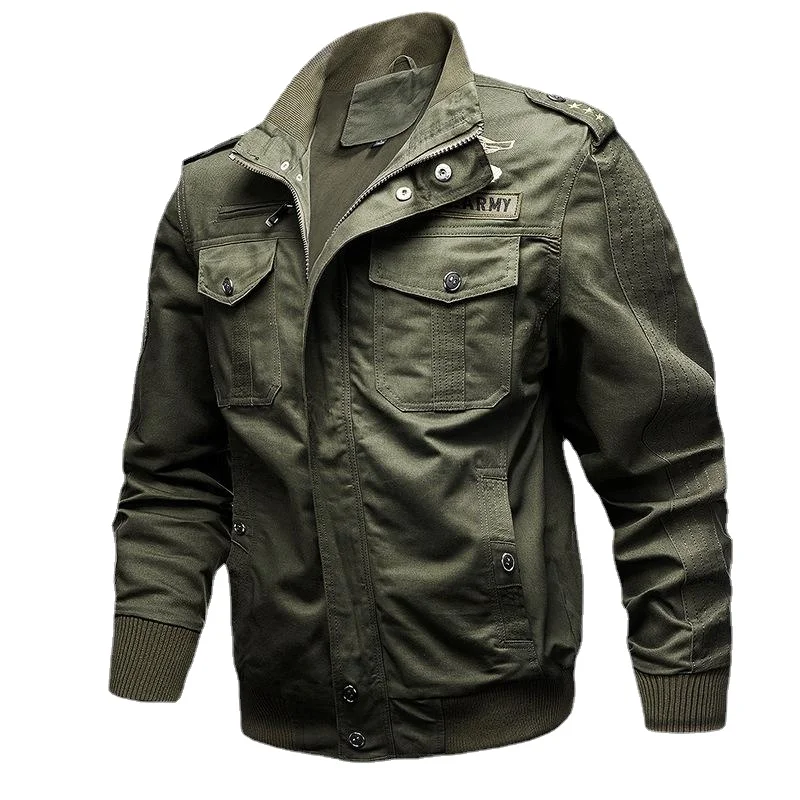 Men Outdoor Plus Size Stand Collar Military Men's Jacket Men Clothing Winter Coat Autumn and Winter
Men Outdoor Plus Size Stand Collar Military Men's Jacket Men Clothing Winter Coat Autumn and Winter