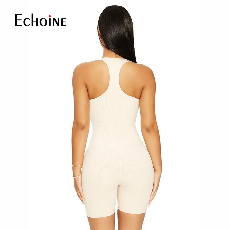 Echoine Fashion women Sexy Knit Rib cotton Skinny Sport Playsuit Casual Slim Round Neck Sleeveless Backless Rompers Jumpsuit
Echoine Fashion women Sexy Knit Rib cotton Skinny Sport Playsuit Casual Slim Round Neck Sleeveless Backless Rompers Jumpsuit