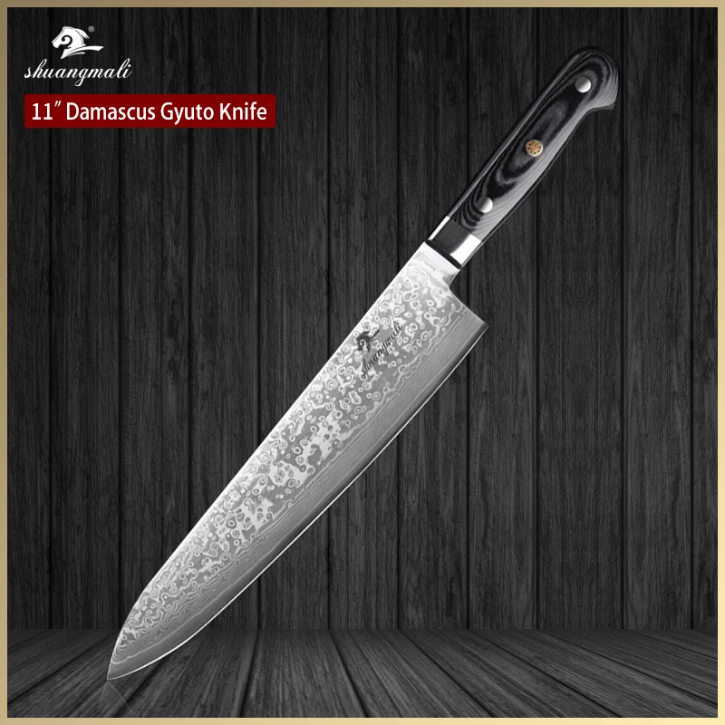 Shuangmali 11 дюймов ножи шеф-повара Gyuto 67 слой Дамасская сталь кухонный Кливер ножи для приготовления японской нарезки нож шеф-повара Gyuto
Shuangmali 11 дюймов ножи шеф-повара Gyuto 67 слой Дамасская сталь кухонный Кливер ножи для приготовления японской нарезки нож шеф-повара Gyuto