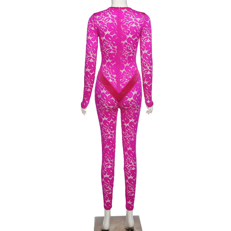 Cutubly Jumpsuit Hollow Out Autumn Women Fashion Sexy Romper For Women Long Sleeve Solid Patchwork Night Club Party Jumpsuit
Cutubly Jumpsuit Hollow Out Autumn Women Fashion Sexy Romper For Women Long Sleeve Solid Patchwork Night Club Party Jumpsuit