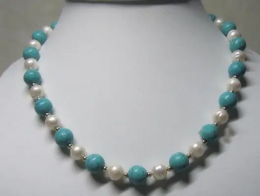 AAA 8-9 mm 20 " natural South Seas pearl & 12 mm turquoise necklace 14K Gold Clasp
AAA 8-9 mm 20 " natural South Seas pearl & 12 mm turquoise necklace 14K Gold Clasp