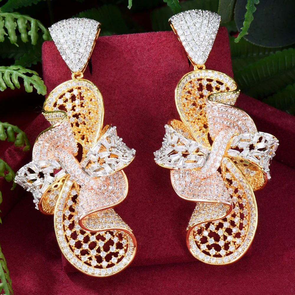 Missvikki Original Luxury Trendy Big Dangle Earrings Full Mirco Paved Cubic Zircon CZ For Women Bridal Wedding Jewelry Gift
Missvikki Original Luxury Trendy Big Dangle Earrings Full Mirco Paved Cubic Zircon CZ For Women Bridal Wedding Jewelry Gift