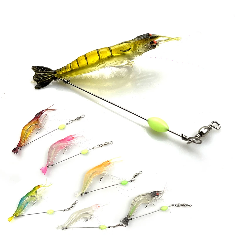 7 Colors 8cm/5g Luminous Artificial Bait Silicon Shrimp Fishing Lures with Hooks Swivels Carp Fishing Tackle M003
7 Colors 8cm/5g Luminous Artificial Bait Silicon Shrimp Fishing Lures with Hooks Swivels Carp Fishing Tackle M003
