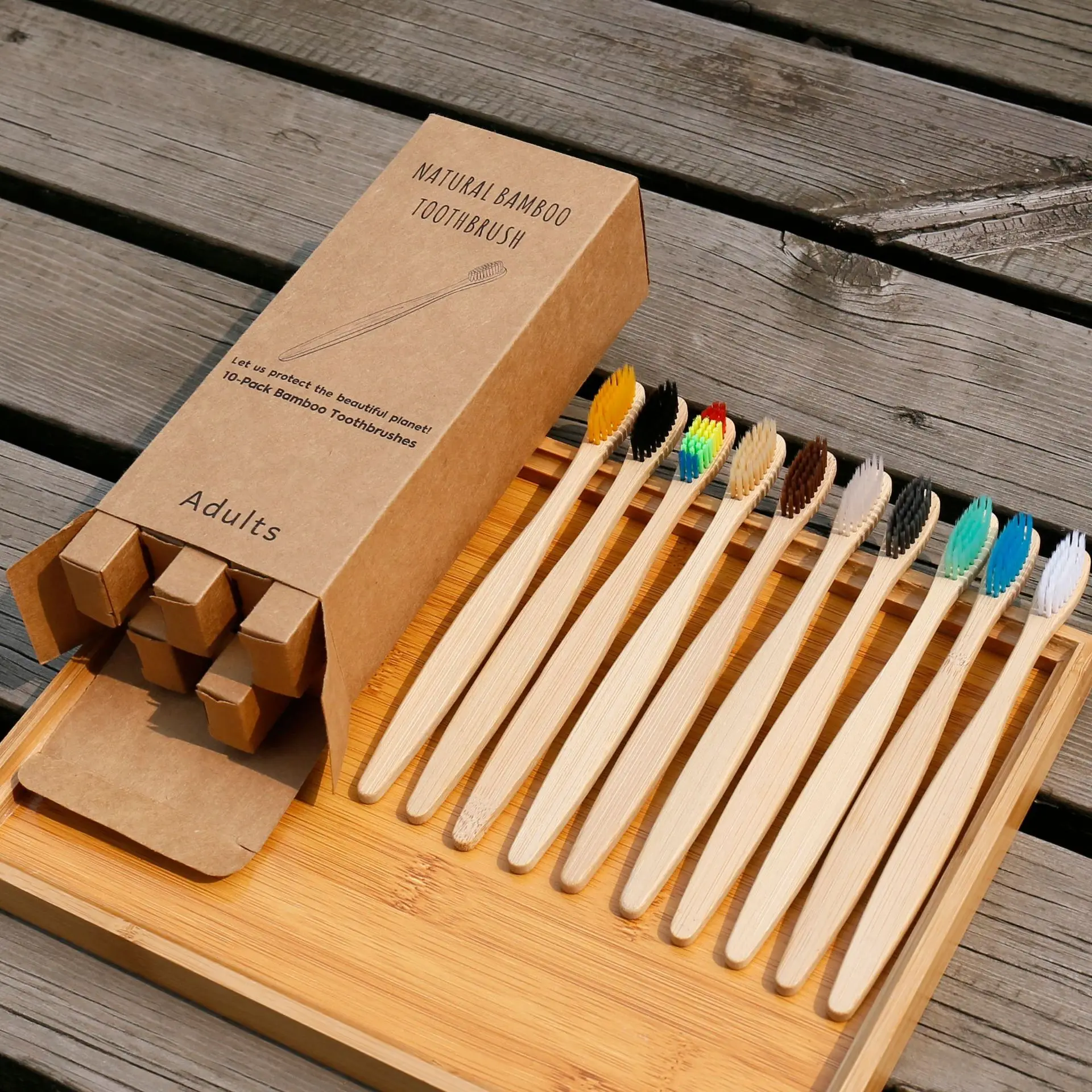 20PCS Adult Eco Friendly Toothbrush Bamboo Reusable Toothbrushes Portable Wooden Soft Tooth Brush Oral Care Tools
20PCS Adult Eco Friendly Toothbrush Bamboo Reusable Toothbrushes Portable Wooden Soft Tooth Brush Oral Care Tools