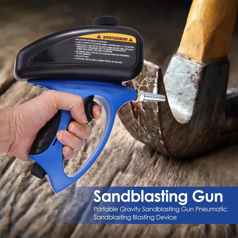 WENXING 90psi Portable Gravity Sandblasting Gun Pneumatic tool Small Sand Blasting spray gun Adjustable Sandblaster
WENXING 90psi Portable Gravity Sandblasting Gun Pneumatic tool Small Sand Blasting spray gun Adjustable Sandblaster