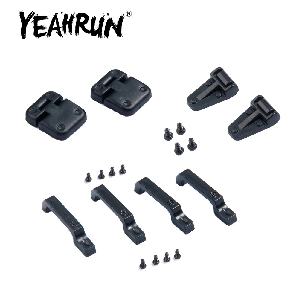 YEAHRUN ABS Plastic Black Car Door Hinges & Door Handles & Engine Cover Hinge for Traxxas TRX-4 TRX4 1/10 RC Crawler Car Parts
YEAHRUN ABS Plastic Black Car Door Hinges & Door Handles & Engine Cover Hinge for Traxxas TRX-4 TRX4 1/10 RC Crawler Car Parts