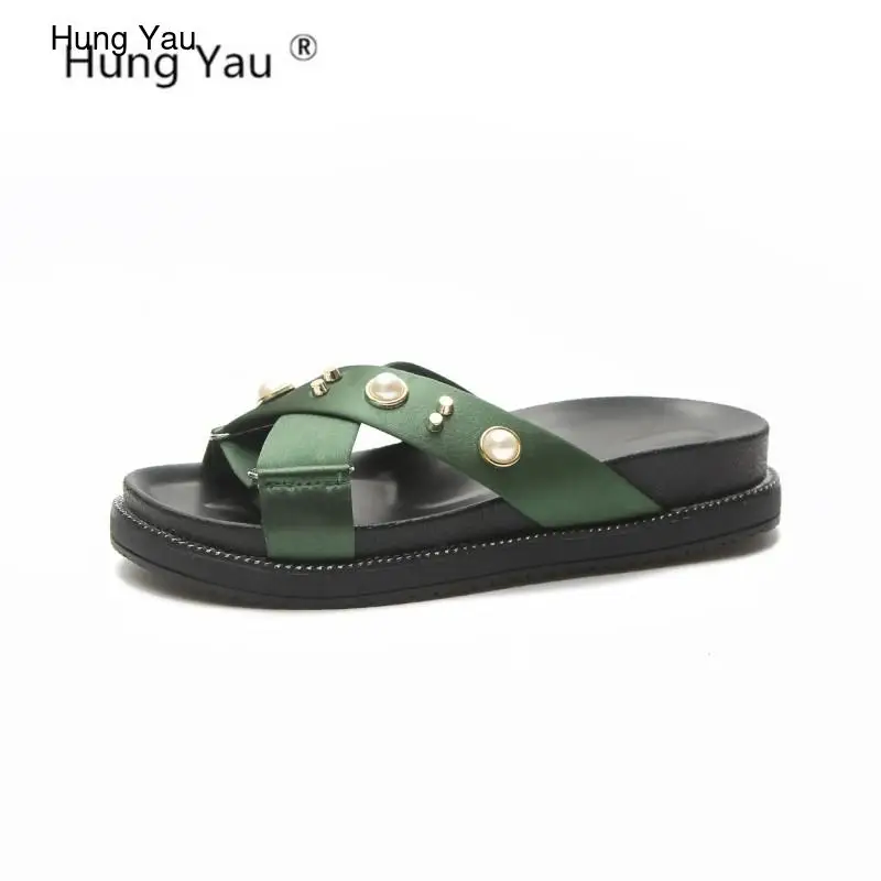Summer Sandals Pearl Rhinestone Women Flat Shoes Peep-Toe Roman Women Casual Black Shoes Ladies Flip Flops Footwear Size 35-40
Summer Sandals Pearl Rhinestone Women Flat Shoes Peep-Toe Roman Women Casual Black Shoes Ladies Flip Flops Footwear Size 35-40