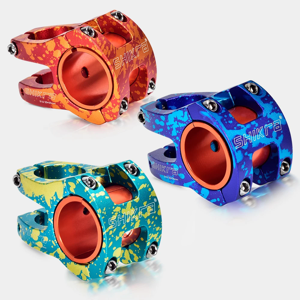 SWTXO Ultralight Aluminum Mountain Bike Stem 31.8/35mm 35mm/50mm Dazzle Bicycle Stem Short Handlebar Stem Riser for MTB DH FR
SWTXO Ultralight Aluminum Mountain Bike Stem 31.8/35mm 35mm/50mm Dazzle Bicycle Stem Short Handlebar Stem Riser for MTB DH FR