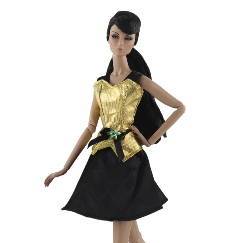 New Gold Skirt Dress Outfit Suit Sets for Barbie Blyth 1/6 MH CD FR SD Kurhn BJD Doll Clothes Accessories
New Gold Skirt Dress Outfit Suit Sets for Barbie Blyth 1/6 MH CD FR SD Kurhn BJD Doll Clothes Accessories