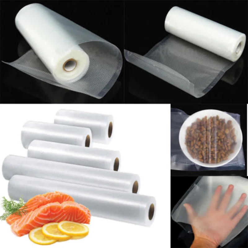 Transpare Roll Fresh-keeping Plastic Bags of Vacuum Food Saver Bag 4 Sizes Food Storage Bags with Handle Keep Fresh
Transpare Roll Fresh-keeping Plastic Bags of Vacuum Food Saver Bag 4 Sizes Food Storage Bags with Handle Keep Fresh