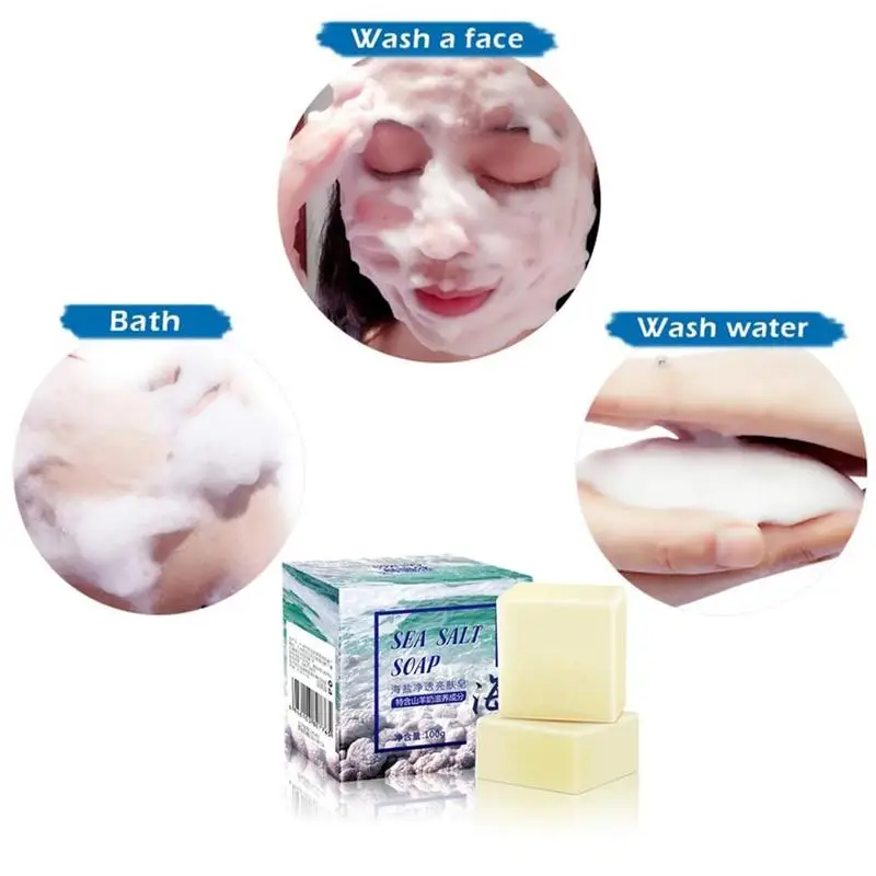 100g Sea Salt Milk Soap Cleaner Removal Pimple Pore Acne TreatmentMoisturizing Goat Milk Soap Wash Basis Soap Face Care
100g Sea Salt Milk Soap Cleaner Removal Pimple Pore Acne TreatmentMoisturizing Goat Milk Soap Wash Basis Soap Face Care