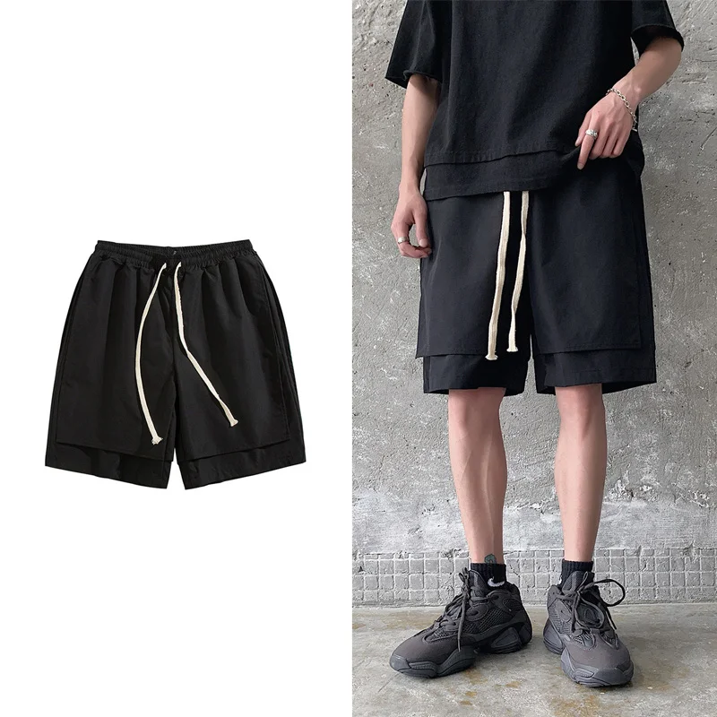 New Summer Streetwear Pants Patchwork Color Loose False Double Casual Sports Japanese Shorts Top Mens Clothing Sweat Shorts
New Summer Streetwear Pants Patchwork Color Loose False Double Casual Sports Japanese Shorts Top Mens Clothing Sweat Shorts