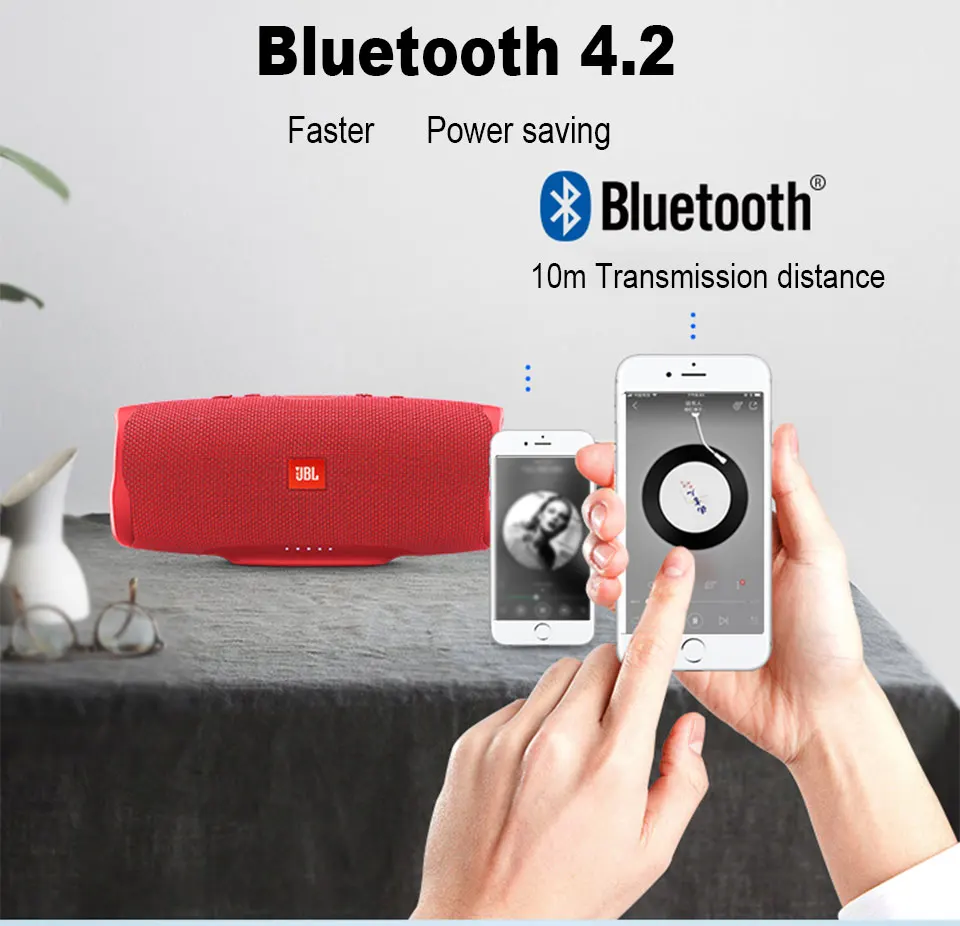 JBL Charge 4 Беспроводной Bluetooth Динамик Charge4 IPX7 Водонепроницаемый музыкальный плеер Hifi