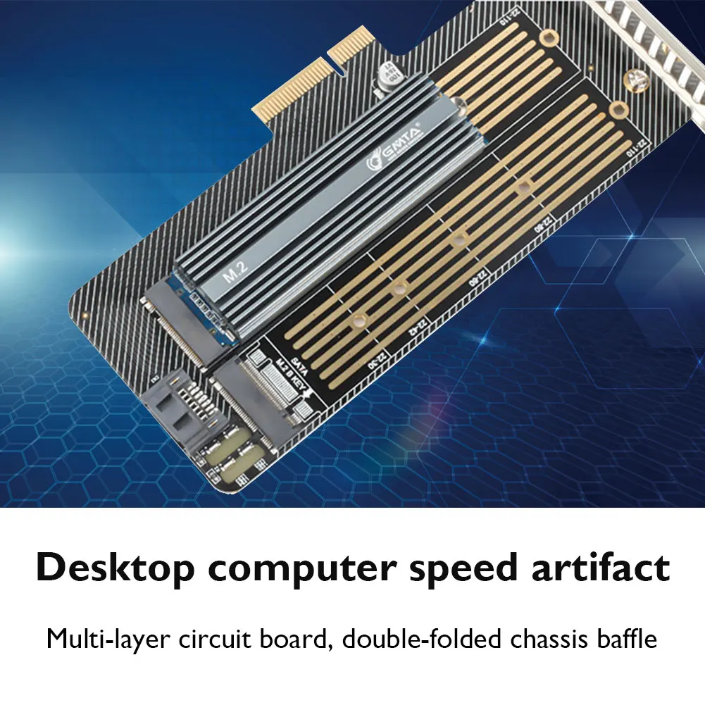 PCIe 3.0 X4 to M.2 M Key B Key Adapter SSD Adapter Board Accelerator Card for 22110 2280 2260 2242 2230 NGFF SSD
PCIe 3.0 X4 to M.2 M Key B Key Adapter SSD Adapter Board Accelerator Card for 22110 2280 2260 2242 2230 NGFF SSD
