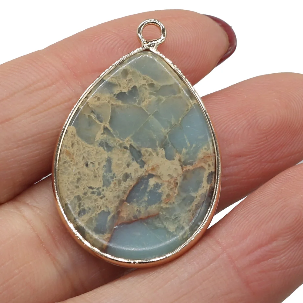 Natural Stone Pendants Water Drop Gold-plated Crystal for Fashion Jewelry Making DIY Necklace Earrings Accessories
Natural Stone Pendants Water Drop Gold-plated Crystal for Fashion Jewelry Making DIY Necklace Earrings Accessories