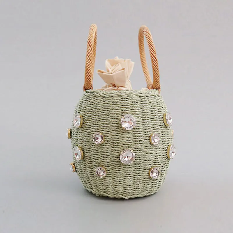 Women Bag Handmade Summer Women Handbags Ladies Woven Straw Bag Wrapped Beach Tote Bucket Top Handle Tote Bag 
Women Bag Handmade Summer Women Handbags Ladies Woven Straw Bag Wrapped Beach Tote Bucket Top Handle Tote Bag