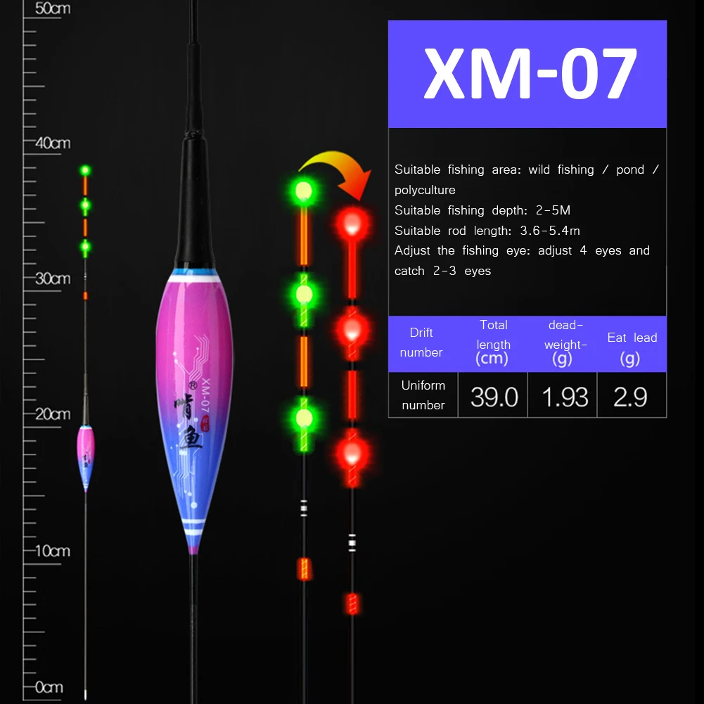 Nano Luminous Electric Fishing Floats Color Changing Smart Gravity Sensing Buoy Stopper Outdoor Night Fishing Accessories Tackle
Nano Luminous Electric Fishing Floats Color Changing Smart Gravity Sensing Buoy Stopper Outdoor Night Fishing Accessories Tackle