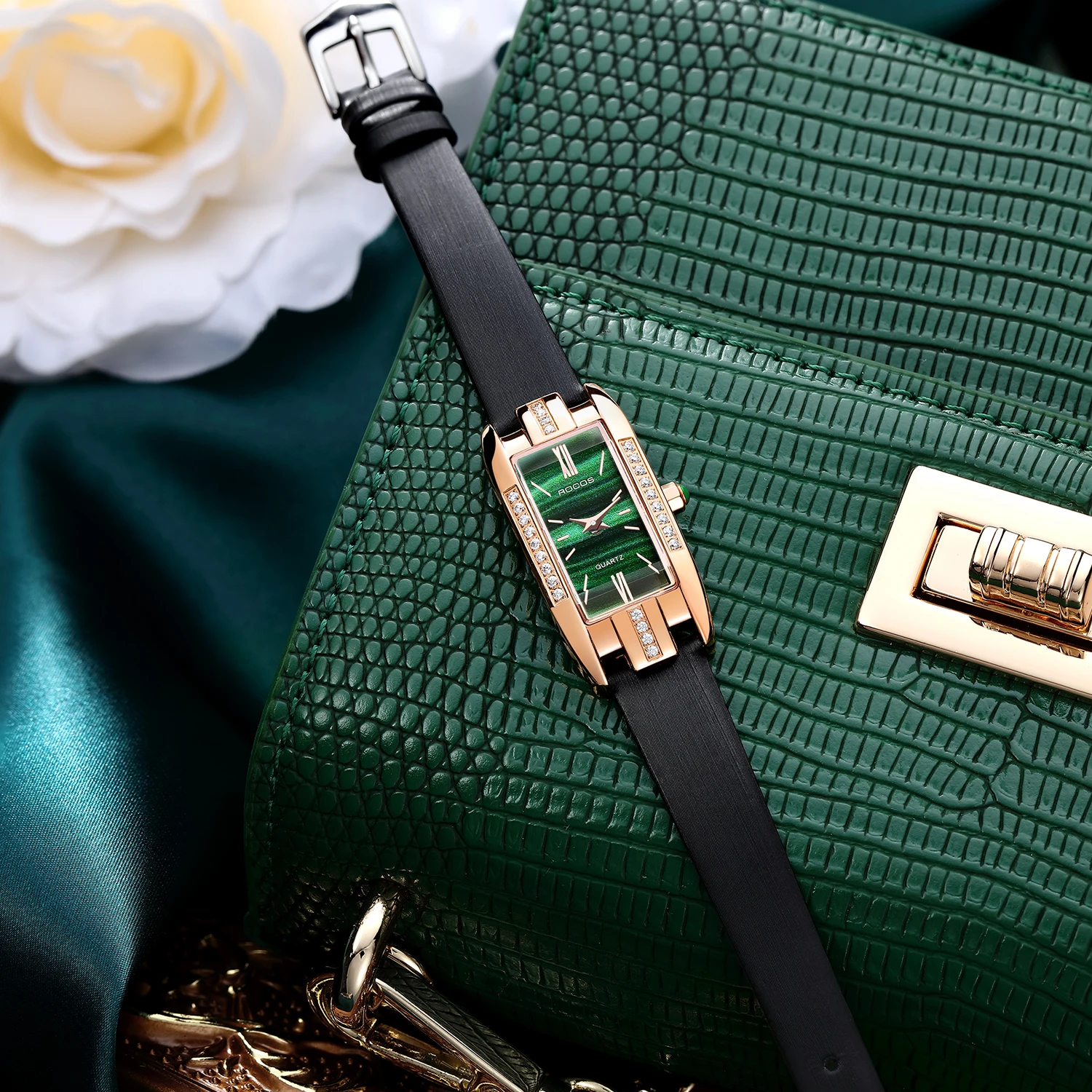 Ladies Watch Waterproof Quartz Watch Fashion Square Diamante Elegant Montre Femme Relógio Feminino
Ladies Watch Waterproof Quartz Watch Fashion Square Diamante Elegant Montre Femme Relógio Feminino
