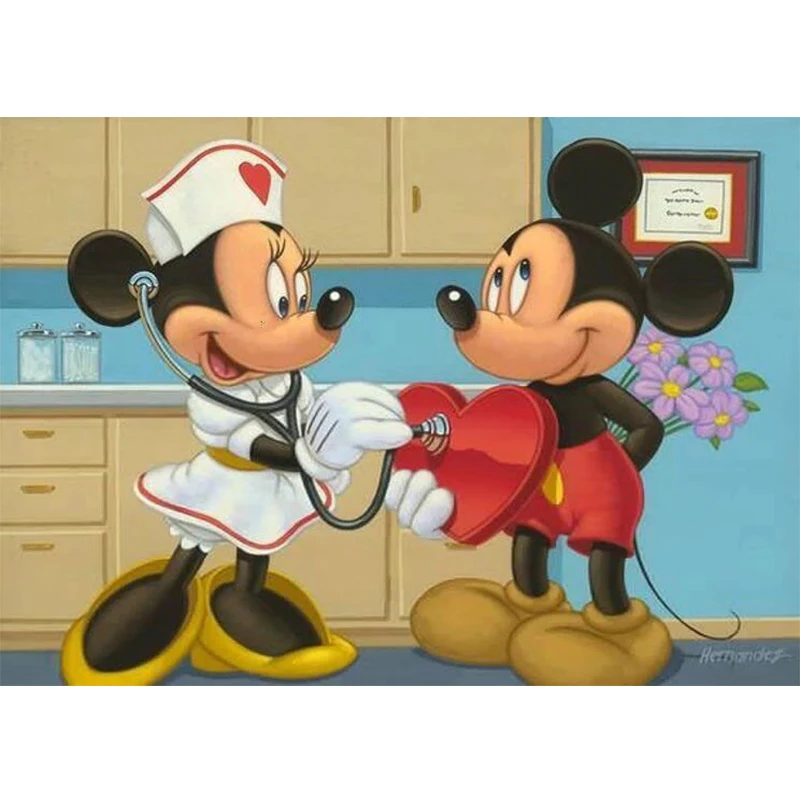 Disney Cartoon Mickey and Minnie Diamond Painting Round Diamond Mosaic Embroidery Children Room Decor Handwork home and gift
Disney Cartoon Mickey and Minnie Diamond Painting Round Diamond Mosaic Embroidery Children Room Decor Handwork home and gift