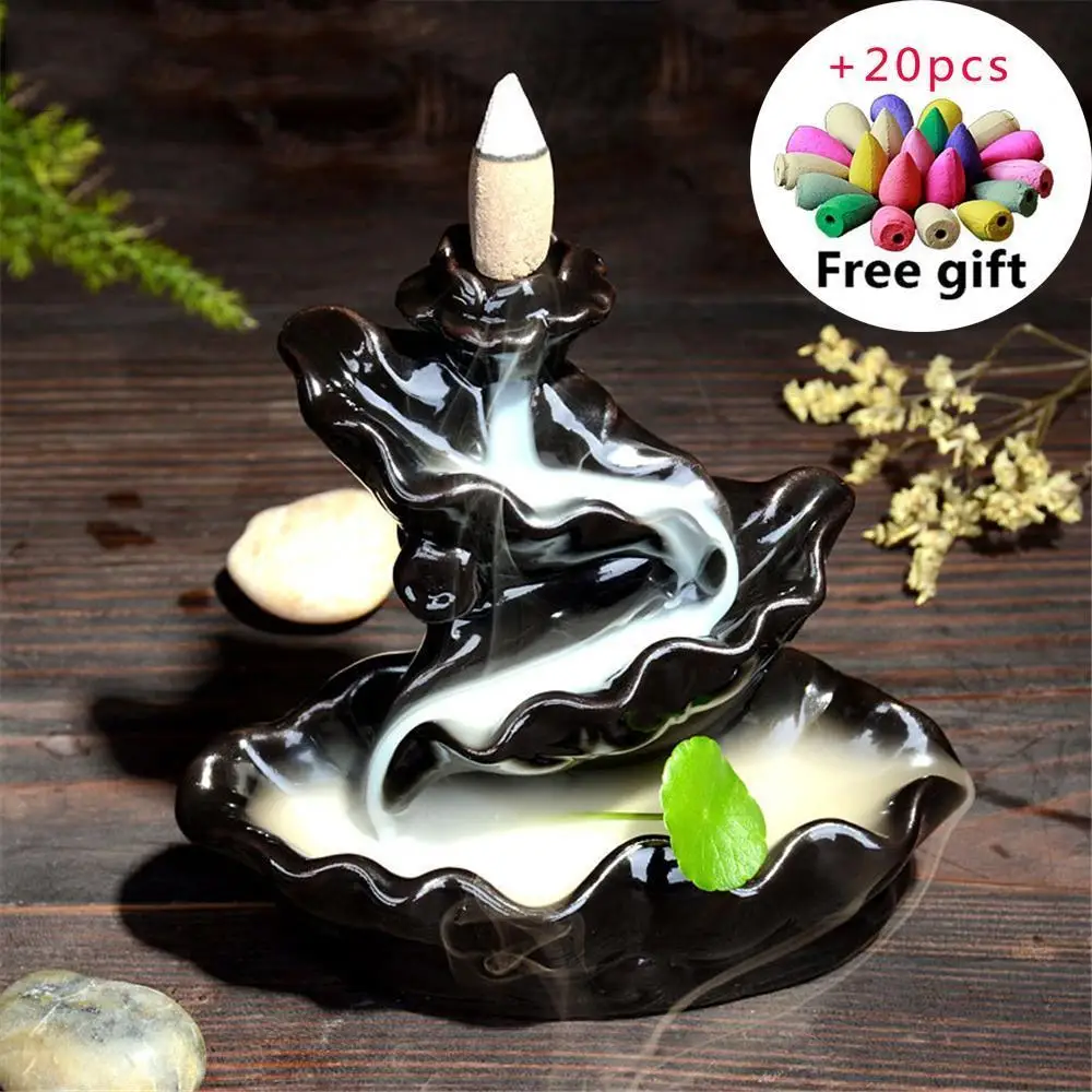 Zen Creative Tower Incense Ceramic Burner Fragrance Holder Backflow Censer Creative Aromatherapy Smoke Reflux Incense burner
Zen Creative Tower Incense Ceramic Burner Fragrance Holder Backflow Censer Creative Aromatherapy Smoke Reflux Incense burner