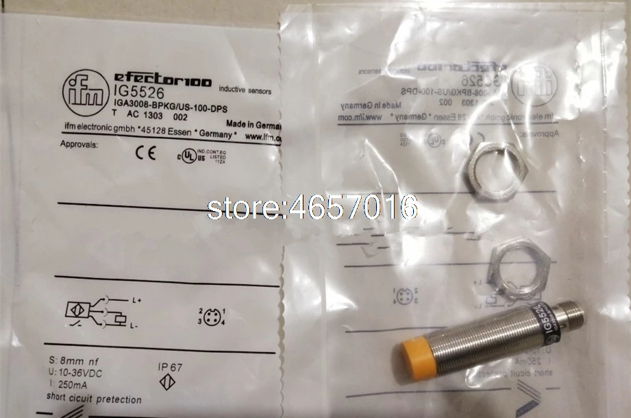 Free shipping IG5526 IGA3008-BPKG/US-100-DPS IFM New High Quality Inductive Sensor
Free shipping IG5526 IGA3008-BPKG/US-100-DPS IFM New High Quality Inductive Sensor