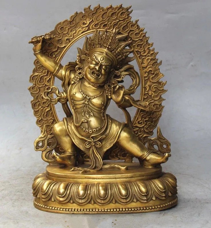 Copper Brass CHINESE crafts decoration Tibet Tibetan Buddhist Vajrapani (Chana Dorje)buddha brass statue
Copper Brass CHINESE crafts decoration Tibet Tibetan Buddhist Vajrapani (Chana Dorje)buddha brass statue