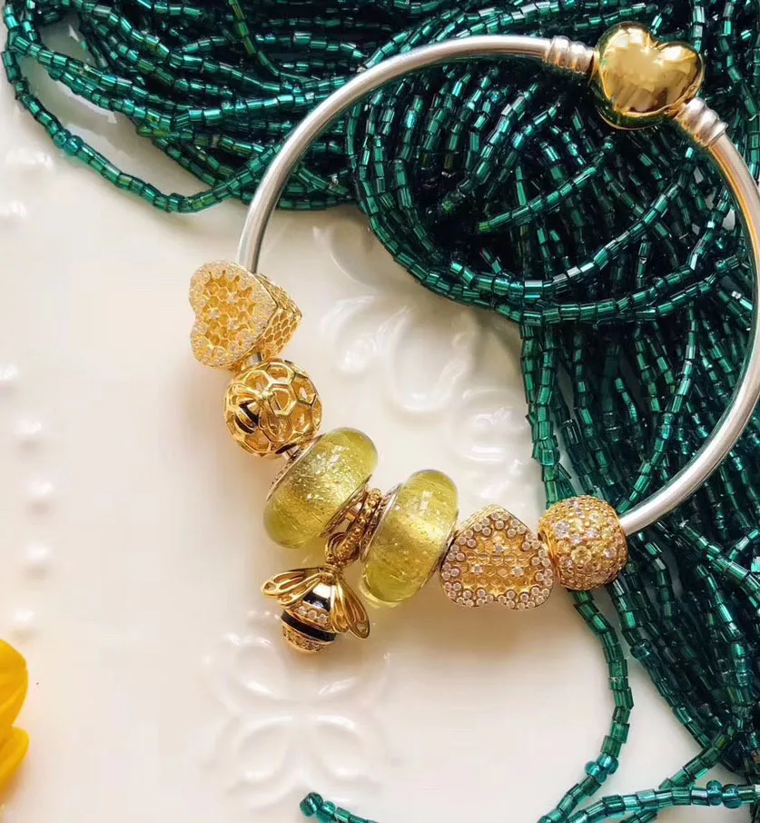 LIDU 100%925 Pure Silver High Quality Fashion Exquisite Diy Bee Bracelet Gold Plated Free Delivery Manufacturers Wholesale
LIDU 100%925 Pure Silver High Quality Fashion Exquisite Diy Bee Bracelet Gold Plated Free Delivery Manufacturers Wholesale