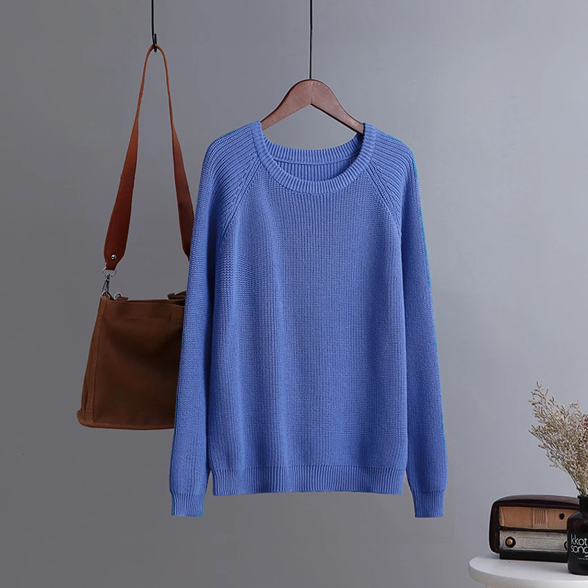 2020 Autumn Winter Knitted Sweater Womens Round Neck Pullovers Long Sleeve Jersey Vintage Solid Clothes
2020 Autumn Winter Knitted Sweater Womens Round Neck Pullovers Long Sleeve Jersey Vintage Solid Clothes
