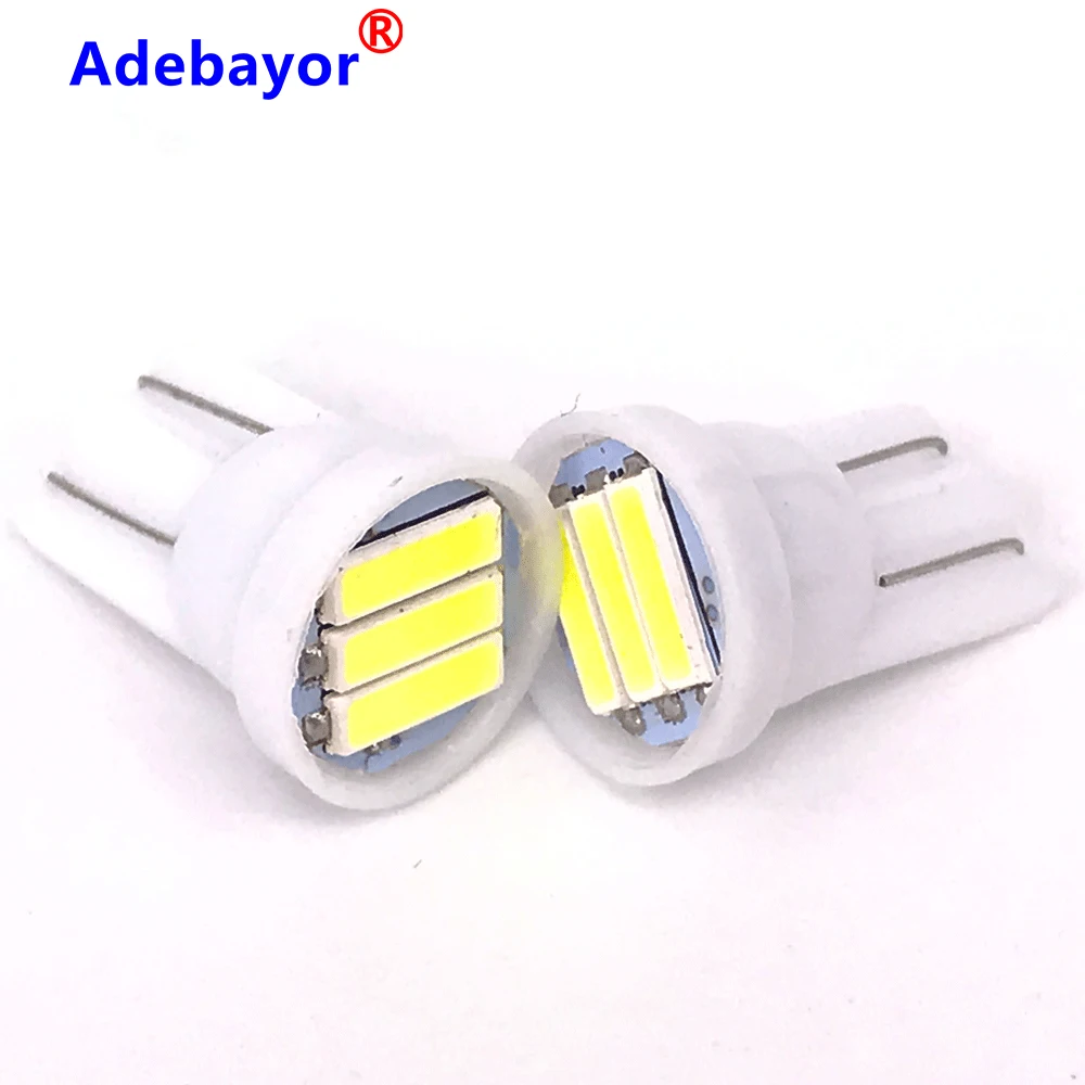 1000X автомобисветодиодный лампа w5w 194 T10 3 светодиодный SMD 7020 t10 7014 3smd клиновидная