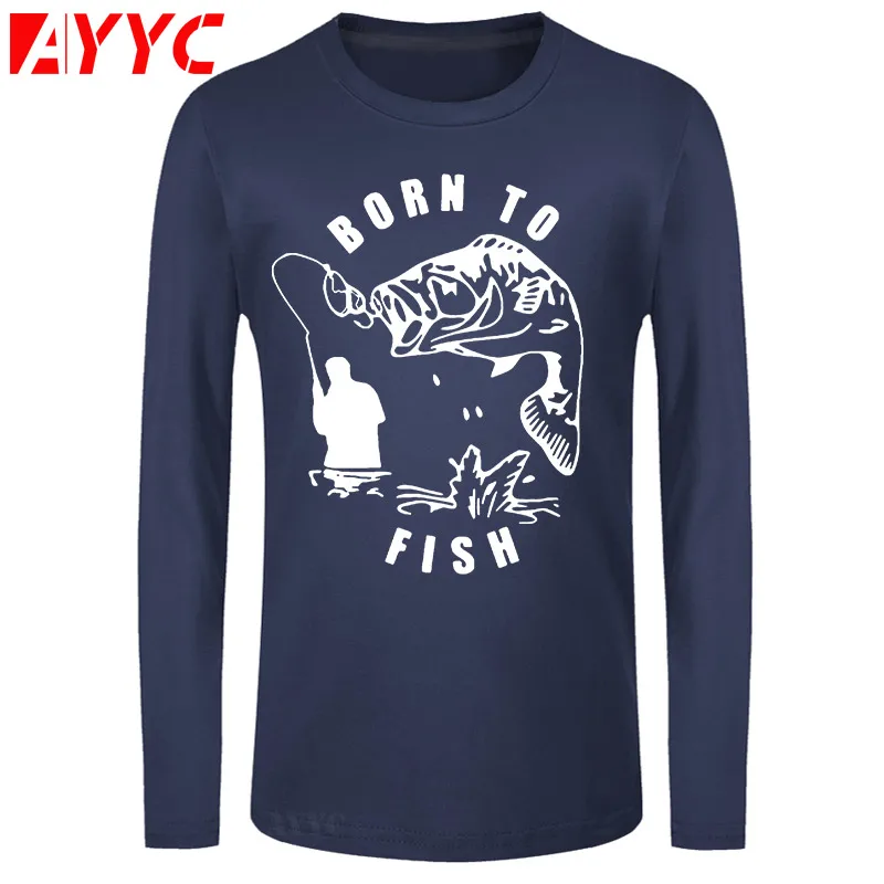 AYYC футболка с длинным рукавом с принтом "Born To Fish", мужская забавная футболка для рыбаков и любителей рыб, Высококачественная футболка из чист...
AYYC футболка с длинным рукавом с принтом "Born To Fish", мужская забавная футболка для рыбаков и любителей рыб, Высококачественная футболка из чист...