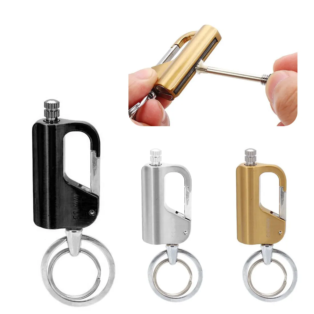 Creative Match Kerosene Lighter Keychain Multifunctional Outdoor Waterproof Matches Fire Starter Men gift 2021 New
Creative Match Kerosene Lighter Keychain Multifunctional Outdoor Waterproof Matches Fire Starter Men gift 2021 New