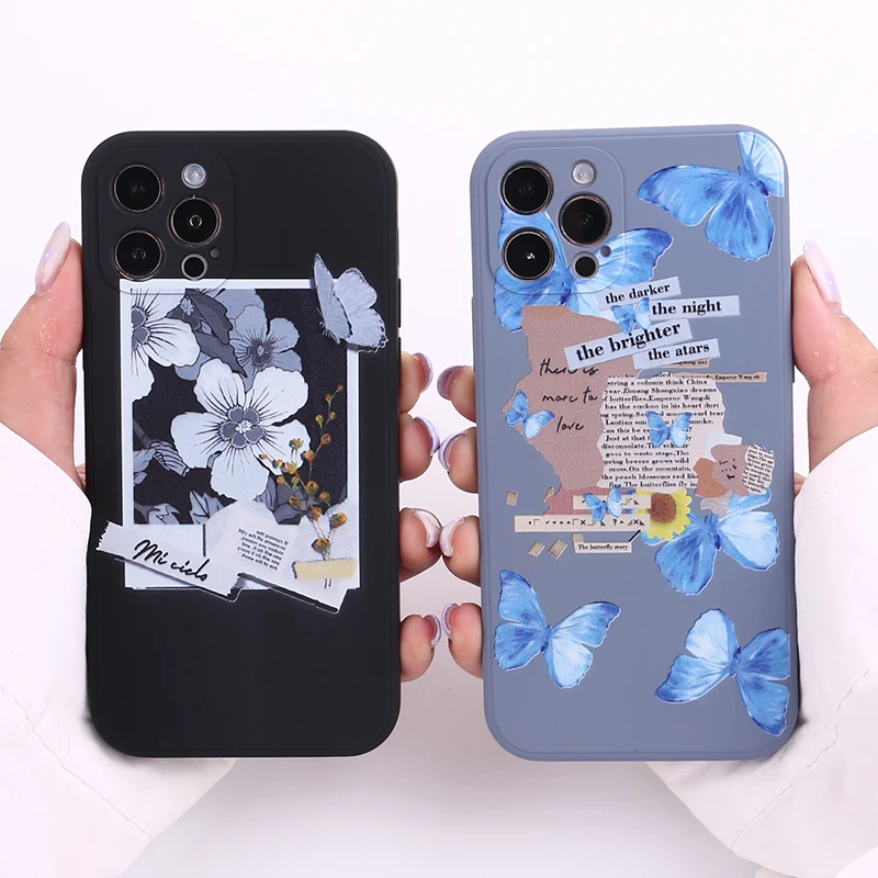 Butterfly Comfort Liquid Silicone Phone Case Shockproof For iPhone 11 12 13Pro Max Mini X XR XS 7 8 Plus Soft Back Cover Shell
Butterfly Comfort Liquid Silicone Phone Case Shockproof For iPhone 11 12 13Pro Max Mini X XR XS 7 8 Plus Soft Back Cover Shell