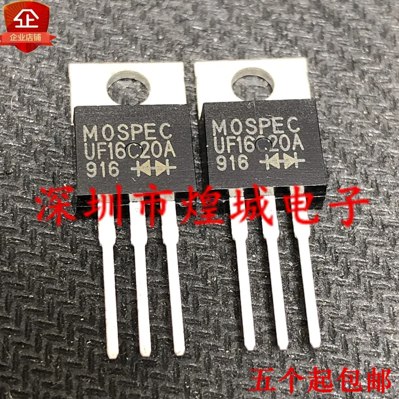 10 шт./лот UF16C20A TO-220 200V 16A 5 
10 шт./лот UF16C20A TO-220 200V 16A 5