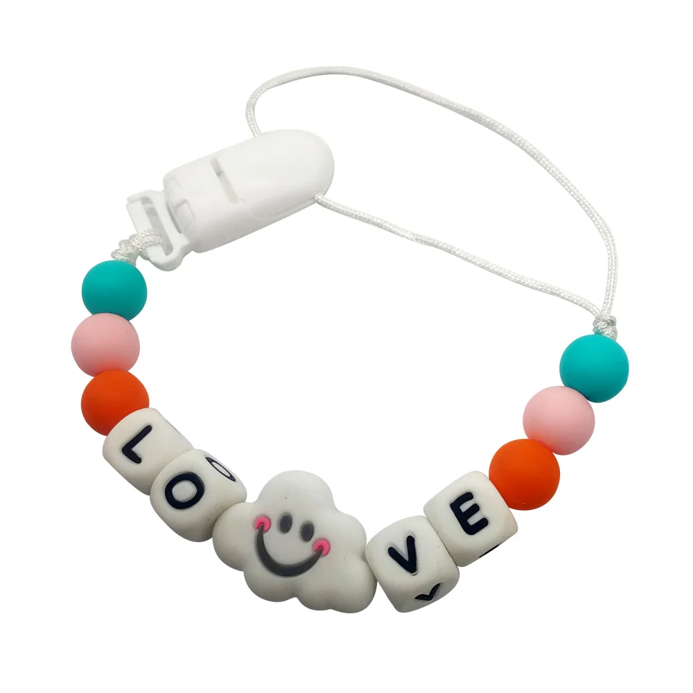 Handmade Baby Pacifier Chain Plastic Clip Silicone Cloud Beads Soother Teether Chain Tiny Rod Dummy Clips Baby Pacifier Holder
Handmade Baby Pacifier Chain Plastic Clip Silicone Cloud Beads Soother Teether Chain Tiny Rod Dummy Clips Baby Pacifier Holder