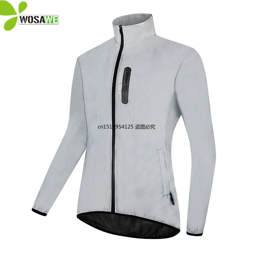 WOSAWE Full Reflective Men Women's Cycling Jackets Waterproof Rain Repellent Windproof MTB Bike Windbreaker for Night Riding
WOSAWE Full Reflective Men Women's Cycling Jackets Waterproof Rain Repellent Windproof MTB Bike Windbreaker for Night Riding
