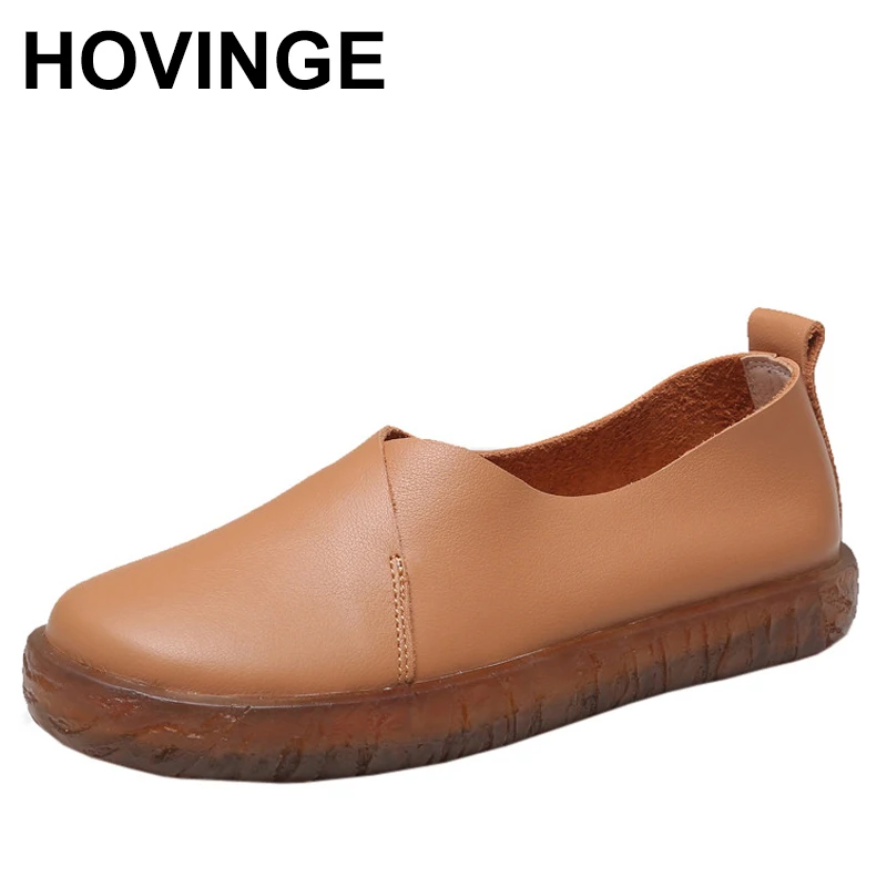 Туфли HOVINGE женские из натуральной кожи, повседневные лоферы, мягкая подошва, круглый вырез, плоская подошва, для ленивых
Туфли HOVINGE женские из натуральной кожи, повседневные лоферы, мягкая подошва, круглый вырез, плоская подошва, для ленивых
