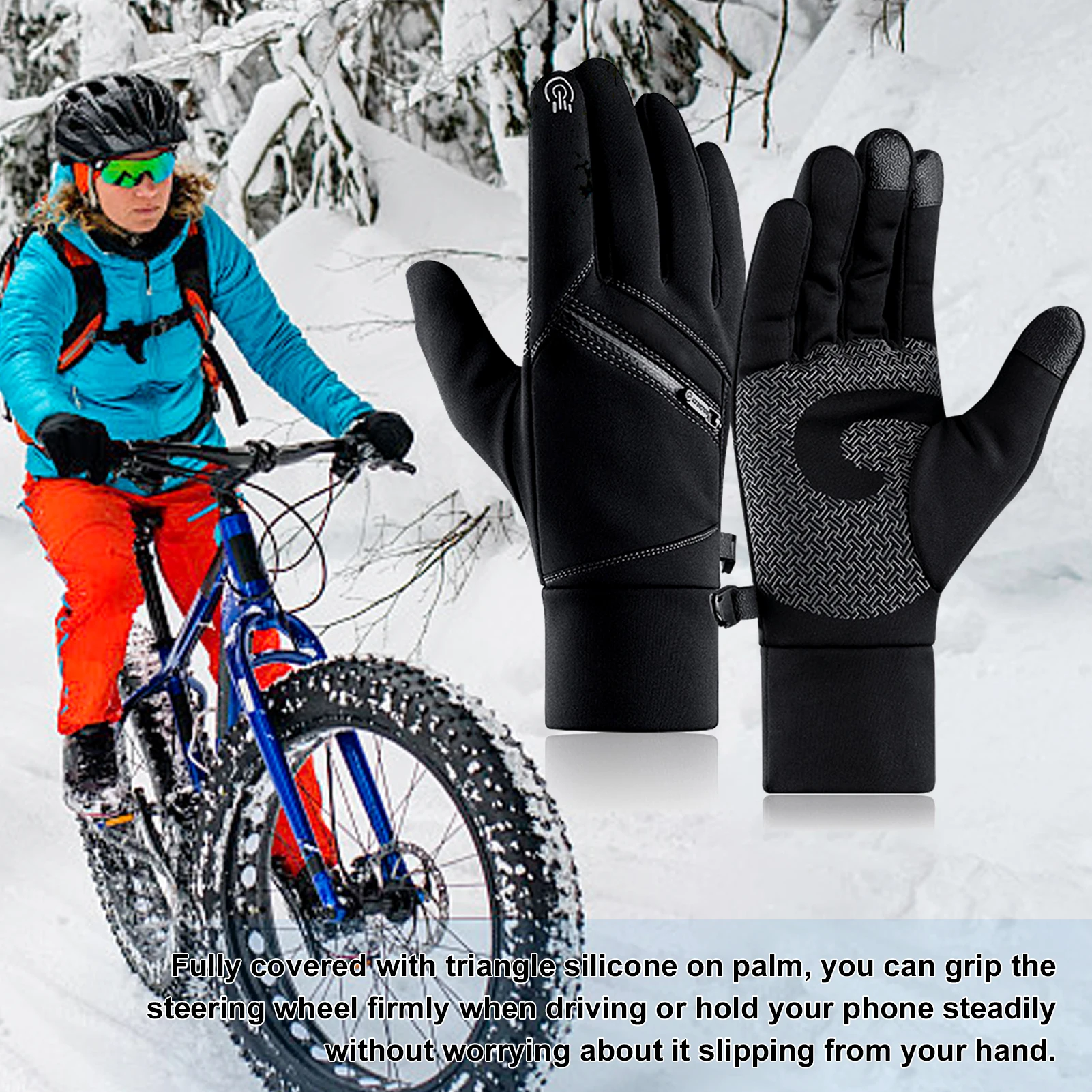 Winter Warm Gloves Fleece Windproof Waterproof Touchscreen Sports Cycling Skiing Bicycle Outdoor Work Gloves M-XXL
Winter Warm Gloves Fleece Windproof Waterproof Touchscreen Sports Cycling Skiing Bicycle Outdoor Work Gloves M-XXL