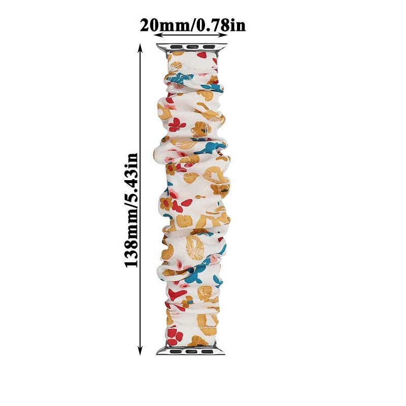 Scrunchie Watchband Elastic Watch Straps Smart Watch Accessories Printed Elastic Nylon for iWatch Band Scrunchie Bracelet 
Scrunchie Watchband Elastic Watch Straps Smart Watch Accessories Printed Elastic Nylon for iWatch Band Scrunchie Bracelet