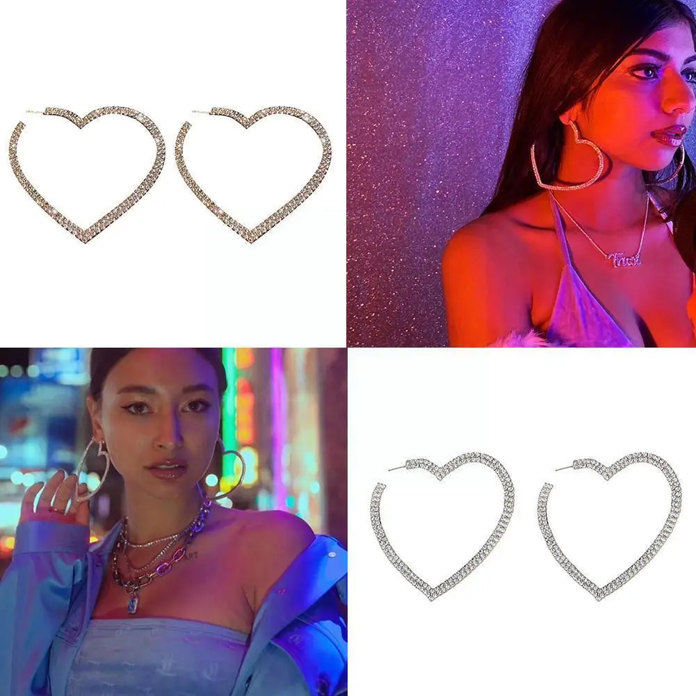 Exquisite Fashion Big Heart Crystal Hoop Earrings For Women Bijoux Geometric Drop Earrings Statement Jewelry Gif U7r9
Exquisite Fashion Big Heart Crystal Hoop Earrings For Women Bijoux Geometric Drop Earrings Statement Jewelry Gif U7r9