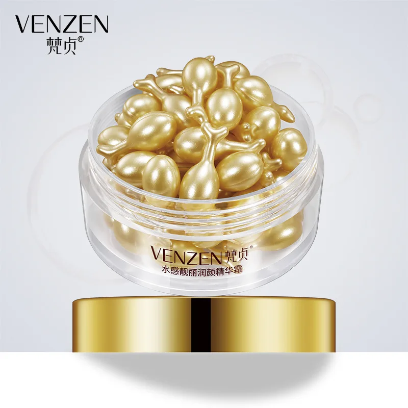 

Bioaqua VENZEN Water feeling beautiful lip yan placenta capsule essence cream grain moisture to shrink pores