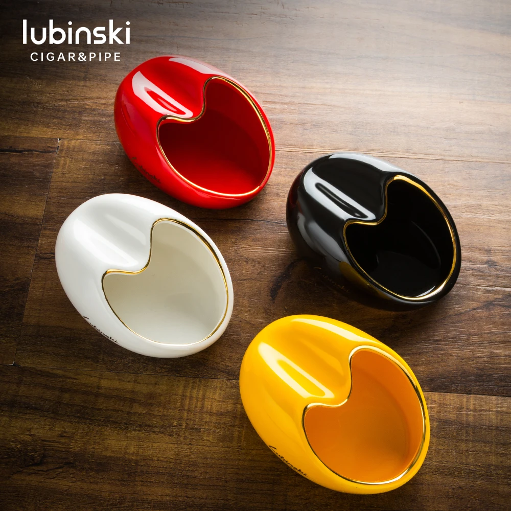 LUBINSKI Ceramic Cigarette Cigar Ashtray 1 Cigar Holder Portable Stand With Box Men's Gift
LUBINSKI Ceramic Cigarette Cigar Ashtray 1 Cigar Holder Portable Stand With Box Men's Gift