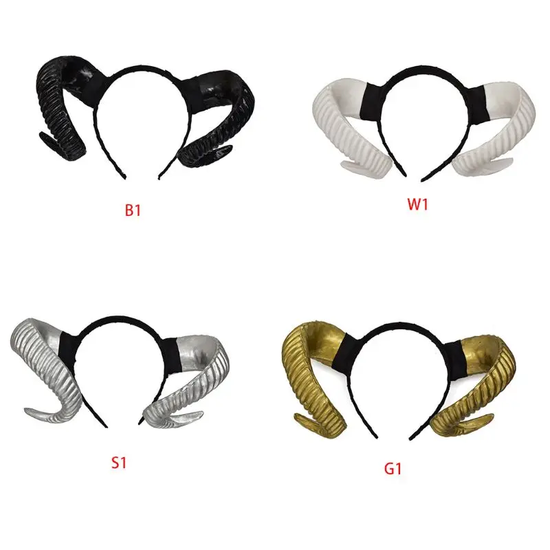 Gothic Halloween Headband Accessory Simulated Antelope Sheep Horn Womens Hair Hoop Devil Cosplay Costume Party Supplies Headwear
Gothic Halloween Headband Accessory Simulated Antelope Sheep Horn Womens Hair Hoop Devil Cosplay Costume Party Supplies Headwear