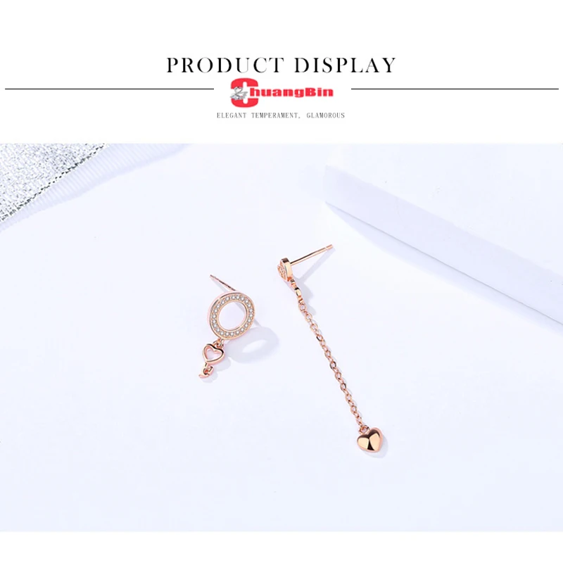 Genuine S925 sterling silver jewelry zircon ladies heart-shaped earrings Studs Korean love asymmetric long earrings silverware
Genuine S925 sterling silver jewelry zircon ladies heart-shaped earrings Studs Korean love asymmetric long earrings silverware