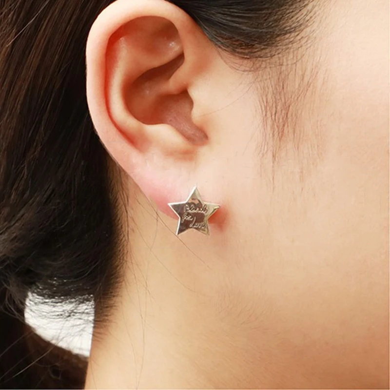 

1:1 S925 sterling silver earrings, romantic and charming five-pointed stars, anti-allergic earrings, jewelry gifts for ladies