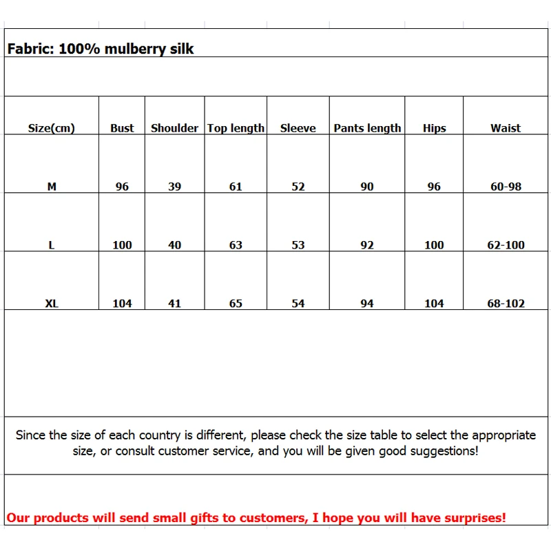 Sleepwear Women's Silk Pajamas Spring and Autumn Long Sleeves 100% Mulberry Silk Home Service For women Sleeping Wear
Sleepwear Women's Silk Pajamas Spring and Autumn Long Sleeves 100% Mulberry Silk Home Service For women Sleeping Wear