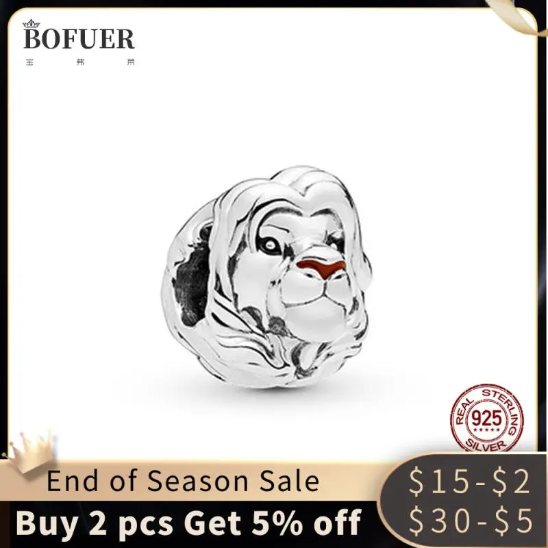 Authentic 925 Sterling Silver Beads The Lion King Simba Charms fit Original Pandora Bracelets Women Jewelry Making Birthfay Gift
Authentic 925 Sterling Silver Beads The Lion King Simba Charms fit Original Pandora Bracelets Women Jewelry Making Birthfay Gift