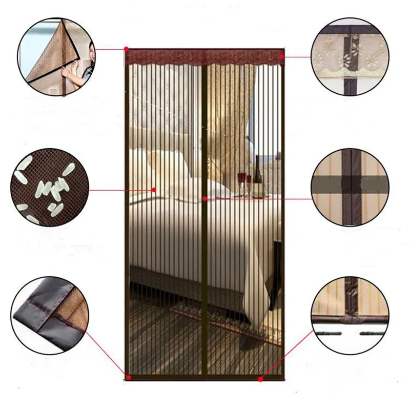 Magnetic Screen Door Curtain Anti Mosquito Net Insect Fly Bug Curtains Automatic Closing Mesh, Custom Size and Large size
Magnetic Screen Door Curtain Anti Mosquito Net Insect Fly Bug Curtains Automatic Closing Mesh, Custom Size and Large size